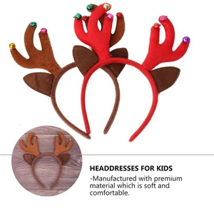 2 Pezzi Adorabili Copricapi Creativi Hoops Bellissimi Copricapo (Rosso Marrone) - Foto 1 di 12