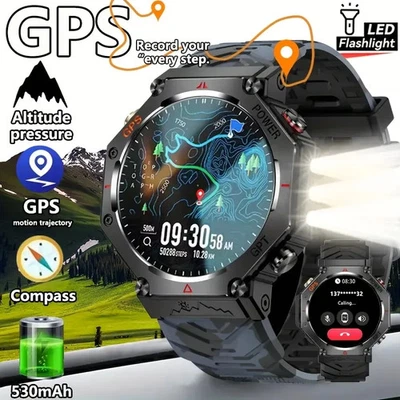 T-Rex 3 GPS Smart Watch (10ATM Waterproof, Built-In GNSS, Compass, Military) - Image 1 of 4