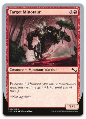 Target Minotaur (B) #98 (NM) Unstable UST Magic MTG - Image 1 of 2