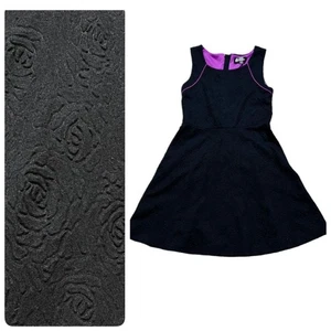 Disney Descendants Dress Girls Size XL (16) Black Rose Embossed Evie Mal - Picture 1 of 5
