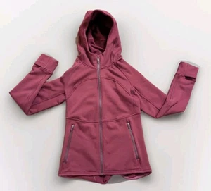Lululemon Hoodie sportlich Damen cranberry lila durchgehender Reißverschluss Größe Medium gemessen - Bild 1 von 11