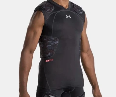 Under Armour Game Day Armour Camo 5-Pad Top – Size Large, Compression Protection - Image 1 of 4