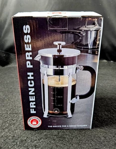 Chef's Counter - French Press Coffee Maker - Silver - NEW in Box - Picture 1 of 2