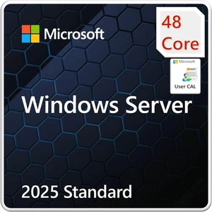 Windows Server 2025 Standard Edition - 48 Core License w/ 50 User CALs - Picture 1 of 1
