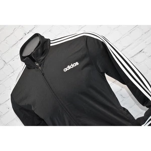 Adidas Sportjacke Herren Größe M Performance Full Zip mit Taschen schwarz - Bild 1 von 6