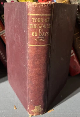 JULES VERNE Tour of the world in 80 days Oxford Lovell 1890s Around Antique RARE Foto 1 de 4