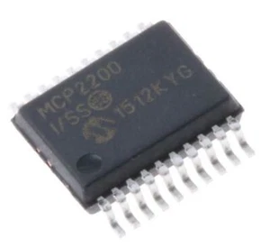 1 x Microchip MCP2200-I/SS, USB Controller, 12MBps, USB 2.0, 5.5 V, 20-Pin SSOP - Picture 1 of 2
