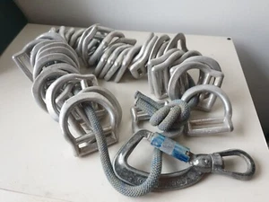 Pro Rock Climbing Safety Belt Harness Slotted D Ring Gear Holder Access, 39pcs - Picture 1 of 5