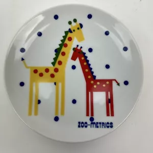 Zoo Metrics Shibata Japón Plato Jirafas Mediados de Siglo Moderno MCM Art Deco - Imagen 1 de 4