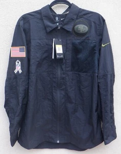 Nike Men's S San Francisco 49ers Jacket Black Salute to Service Runs Big - READ - Picture 1 of 13