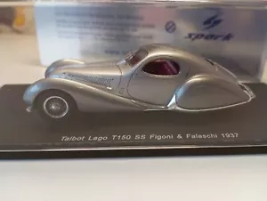 SPARK - TALBOT LAGO T150 SS FIGONI & FALASCHI 1937 - MODELLINO AUTO SCALA 1:43 S2714 - Foto 1 di 12