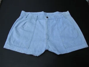 Levi's~Unisex~Denim Short Shorts~Light Blue~Size 34~36 - Picture 1 of 6