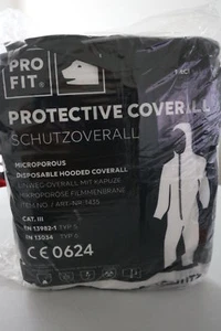 Pro-Fit 1430 PP-Schutzoverall Kat. I weiß Maleranzug Schutzanzug 10 Stück Gr.2XL - Bild 1 von 2