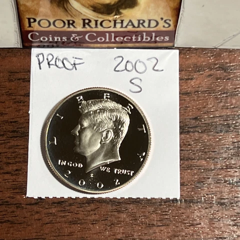 2002 S Gem Proof Kennedy Half Dollar C/N HC101 Free Shipping! Cover
