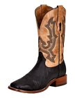 Corral Western Boots Mens Ostrich Embroidery 13 D Black Honey A4147