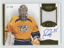 Pekka Rinne 2013-14 Panini Dominion Auto /99 Jersey #AP-KN Nashville Predators