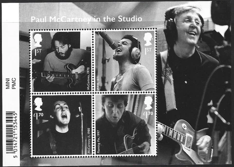 2021 UK  Paul McCartney stamps, Miniature Sheet   MNH Cover