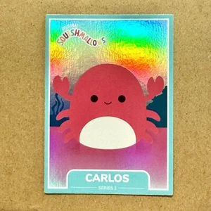 Squishmallow Carlos the Crab ~ Holographic Foil ~ #65 ~ Series 1 Trading Card - Picture 1 of 2