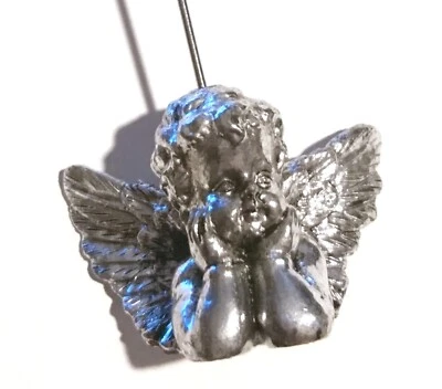 Postkarten Halter Fotohalter Silber Putten Engel Kartenhalter - Bild 1 von 4