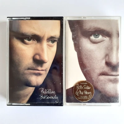 Phil Collins...But Seriously & Both Sides, Audio Cassette Tape Bundle, Vintage - Image 1 of 4