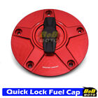 Nimble Quick Lock Fuel Cap Red For Kawasaki Zx-10R Ninja 14-19 18 17 16 15