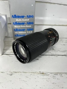 Canon FD Mount Albinar ADG Macro MC Auto Zoom 80-200mm f/3.9 Lens w Both Caps V1 - Picture 1 of 14