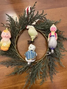 4er Set: Weihnachtsglas Vintage Sowjetische Ornament Deko UdSSR ORIGINAL - Bild 1 von 6