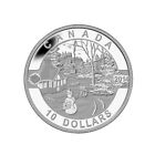 2014 Canada $10 Fine Silver 99.99% Canadian Holiday Scene O Canada Series