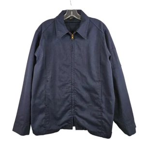 Vintage Unitog Work Jacket Size 44L Blue Full Zip Union Factory Uniform Mechanic - Picture 1 of 10