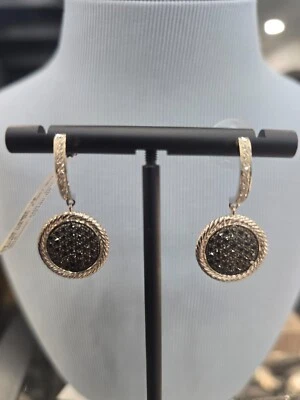 Pendientes Phillipe Charriol Diamantes Blanco y Negro Oro Blanco 18kt 0.87ct Foto 1 de 4