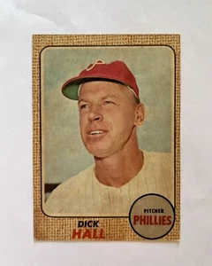 Tarjeta de béisbol venezolana DICK HALL 1968 Topps Venezuela #17 EX Filis - Imagen 1 de 2