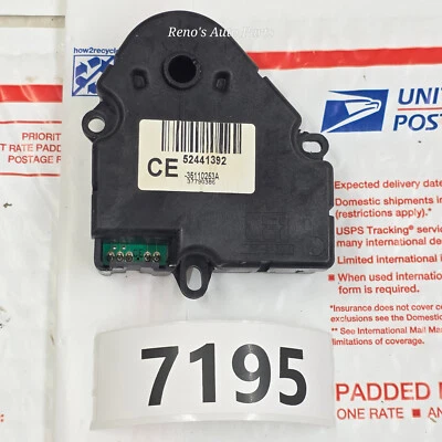 12 2012 LINCOLN MKZ HEATER A/C DASH VENT FLAP BLEND DOOR ACTUATOR MOTOR 52441392 - Image 1 of 3