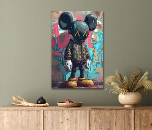 Graffiti Art & Cartoon Character Painting 40x60cm Canvas or Metal Print Wall Art - Picture 1 of 4
