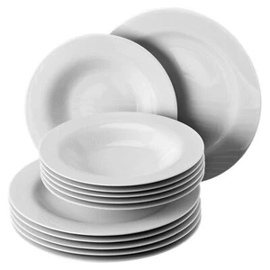 Rosenthal Moon WHITE Dinnerware for 6, 12 pcs Porcelain - Picture 1 of 1