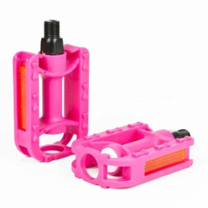 Kinderfahrradpedale Standard Kinderfahrrad 1/2" Gewinde Ersatz Paar rosa - Bild 1 von 2