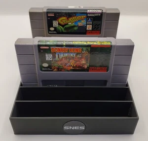 Vassoio porta cartucce Super Nintendo SNES con 10 slot - Foto 1 di 5