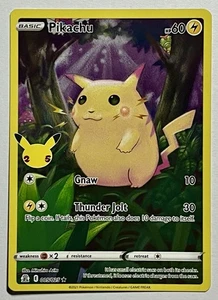Pikachu 005/025 (LP) Full Art Sword & Shield: Celebrations 25th Anniversary 2021 - Bild 1 von 10