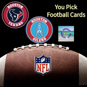 HOUSTON OILER'S TEXAN'S NFL Football Team Trading Cards (You Pick Your Cards) - Picture 1 of 71