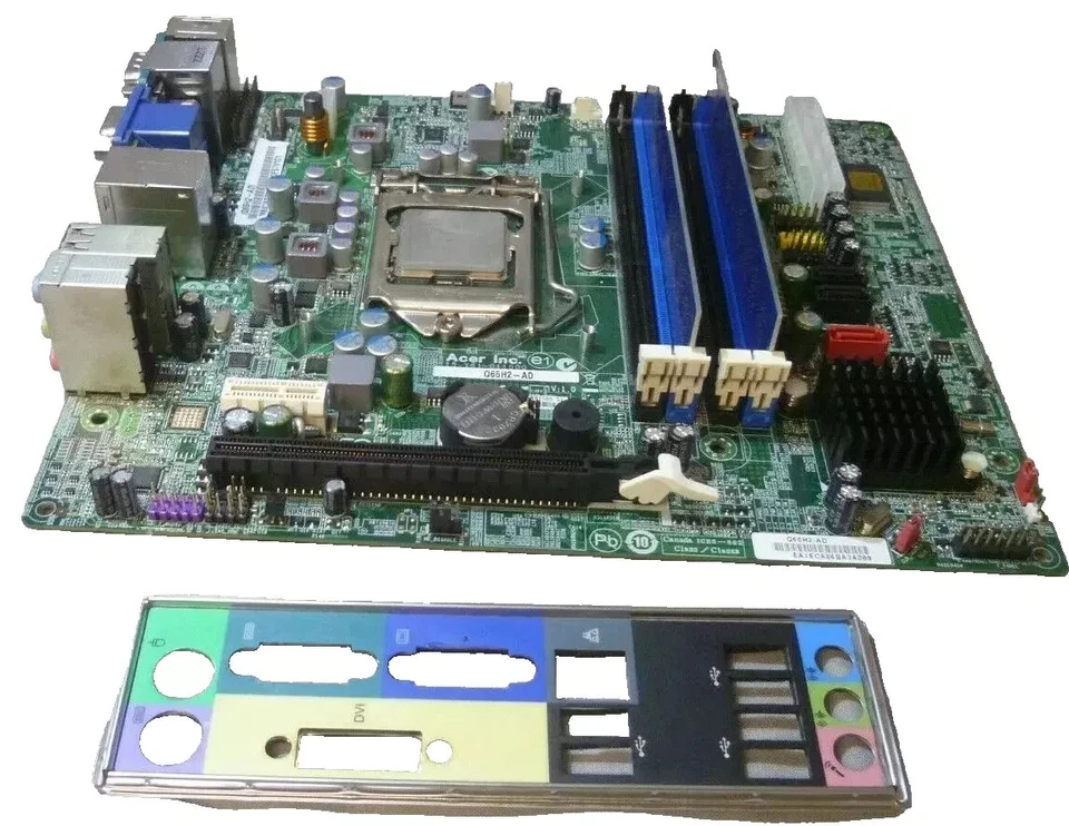 Q65H2-AD V1:.0 Acer Veriton X4610 LGA 1155 Motherboard With i3 CPU & 4GB RAM - Image 1 of 1