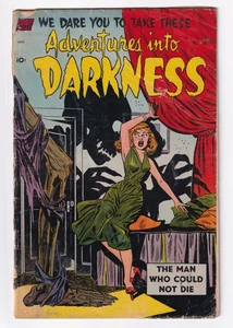 Adventures Into Darkness #10 1953 Pre Code Horror Comic Golden Age - Picture 1 of 24