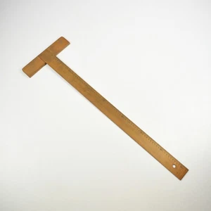 Vintage Reißschiene - 72cm - Wood - Ruler - Architect - Drawing - T-Rail - Picture 1 of 6