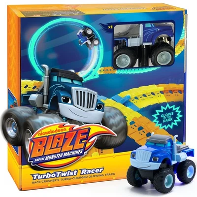 Blaze and the Monster Machines ( Crusher) Glow Tracks & Loop Playset for Kids - Image 1 of 4