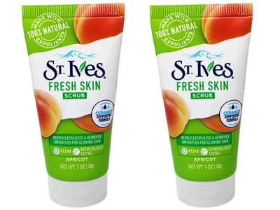St. Ives Fresh Skin Scrub, Deep Exfoliator, Apricot, 1 OZ - 2 Pack - Image 1 of 4
