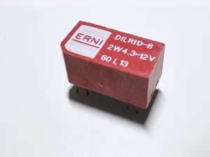 DILRID-B 2W4.3-12V ERNI DIL Reed Relay 12VDC DPDT 2FormC 534Ohm 8-Pin - Picture 1 of 3