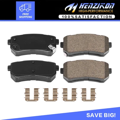 Pastilhas de freio traseiras para Hyundai Accent Elantra Sonata Tucson Kia Forte Rio Sportage - Imagem 1 de 4
