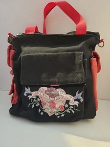 Harley Davidson Heart & Roses Black And Rex Handtasche - Bild 1 von 8