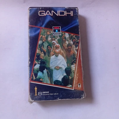 Original Video VHS Tape Ghandi Indian Hindi Leader Gandhi - Immagine 1 di 3