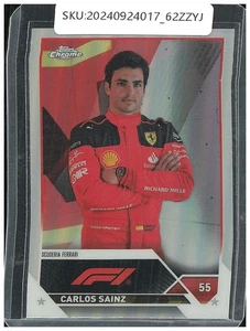 2023 Topps Chrome Carlos Sainz Refractor #18 - Picture 1 of 2