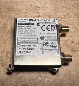 Carte mère ASUS Module WiFi Intel AX200NGW (X570, B550, Z590, Z690, etc) - Photo 1/10