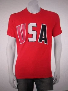 BIG & TALL "USA" T-SHIRT. NWT RED COLOR - Foto 1 di 1